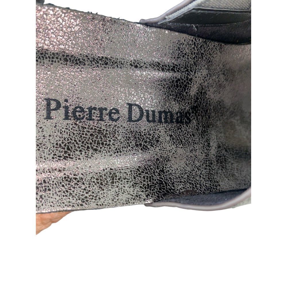 Pierre Dumas Platform Slide Sandal‎ Metallic Silver Size 7.5 Womens - Picture 6 of 7